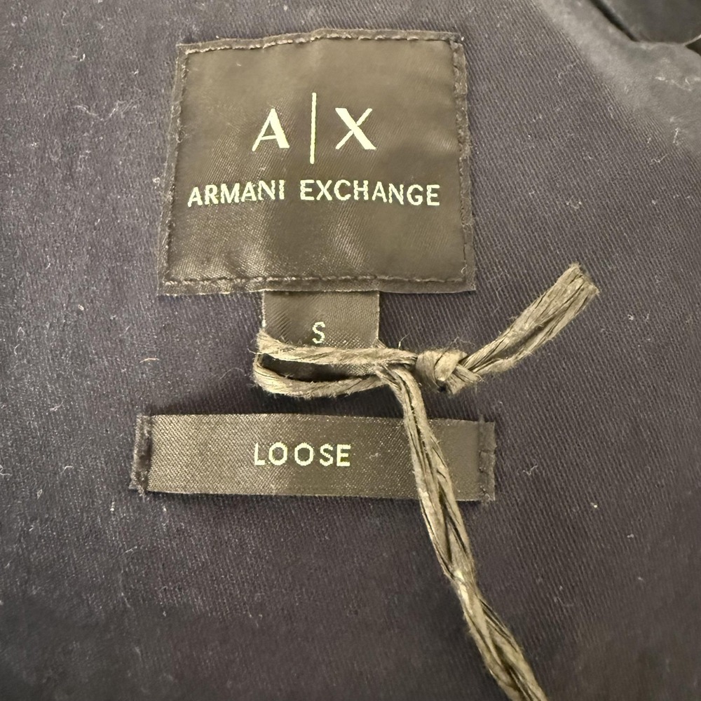 NWT Armani Exchange Jacket Mens Small Milano Edition Loose Fit Zip Front SS24 - Picture 8 of 11